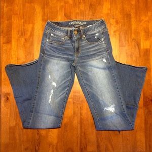 American Eagle distressed Boyfriend jeans, size 6L
